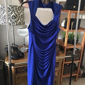 Perfect deep  blue cocktail dress.